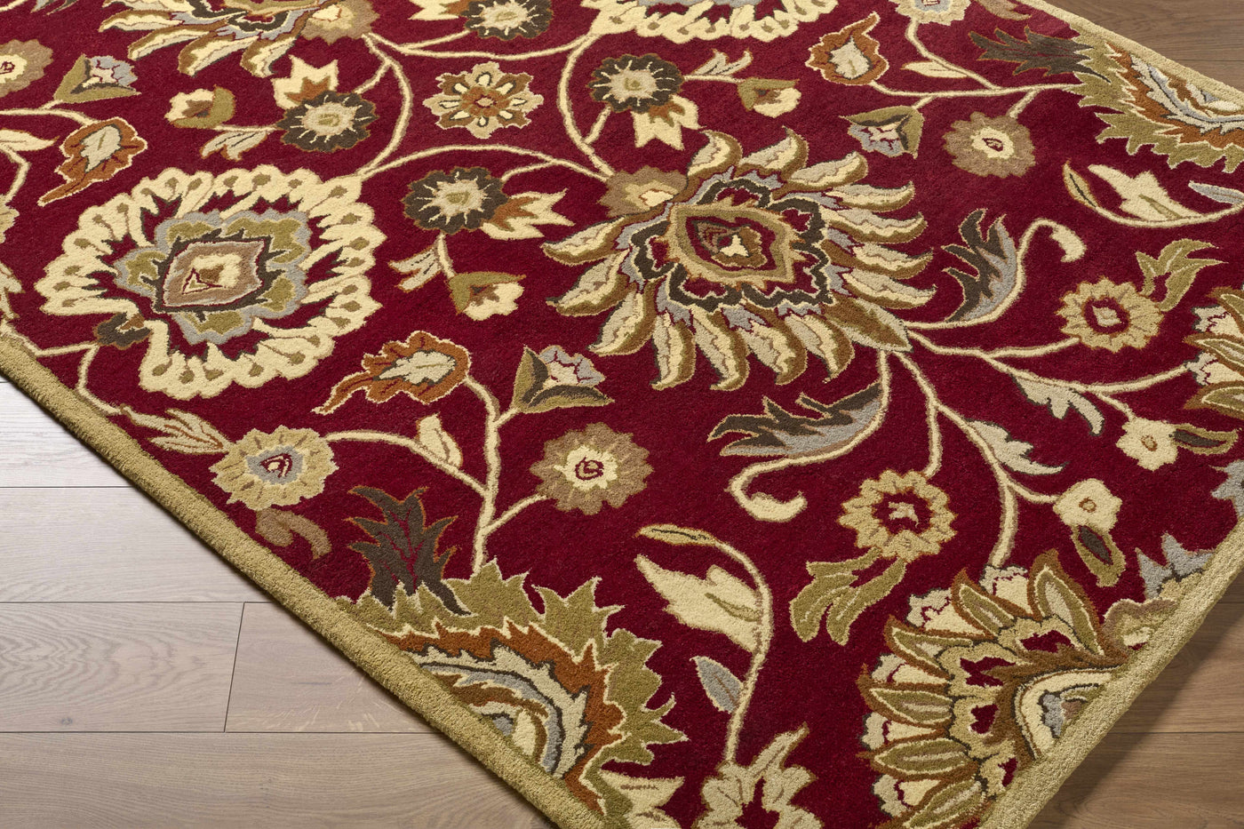 Conesus Red 1061 Hand Tufted Wool Rug by Boutique Rugs