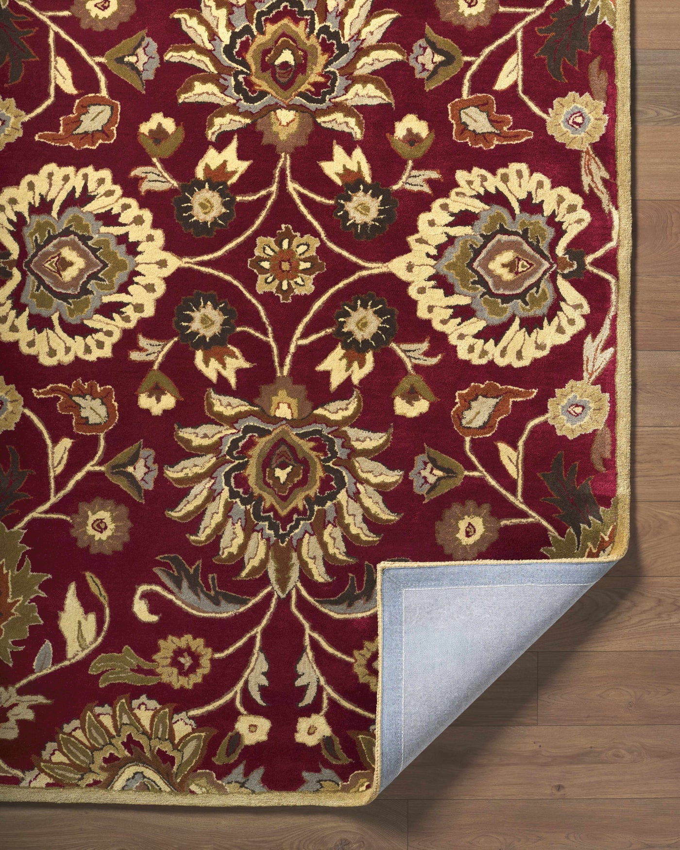Conesus Red 1061 Hand Tufted Wool Rug by Boutique Rugs
