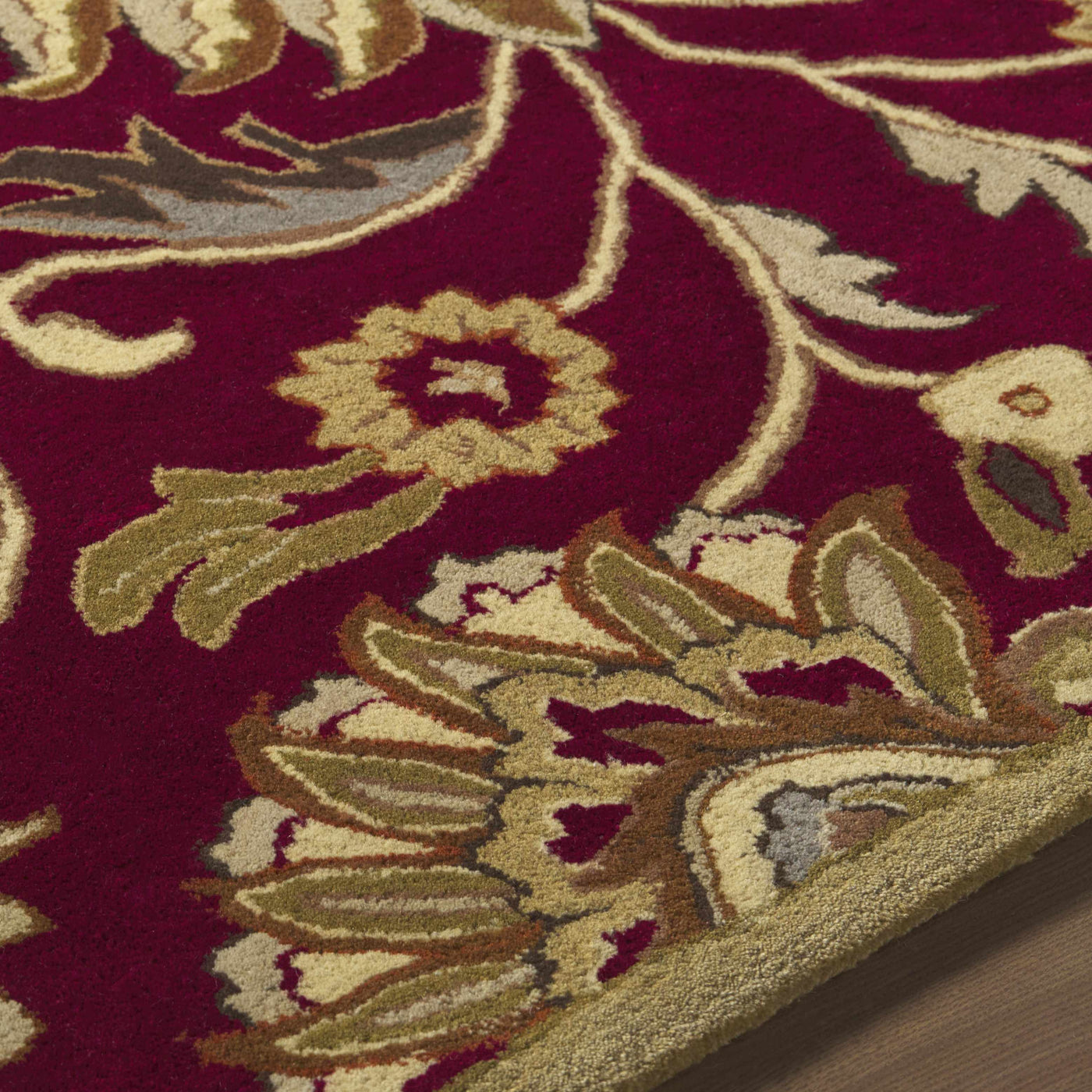 Conesus Red 1061 Hand Tufted Wool Rug by Boutique Rugs