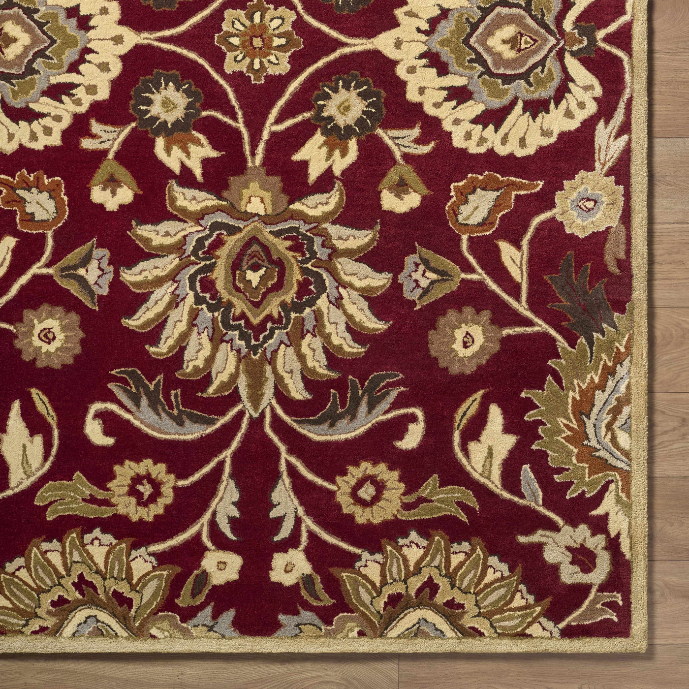 Conesus Red 1061 Hand Tufted Wool Rug by Boutique Rugs