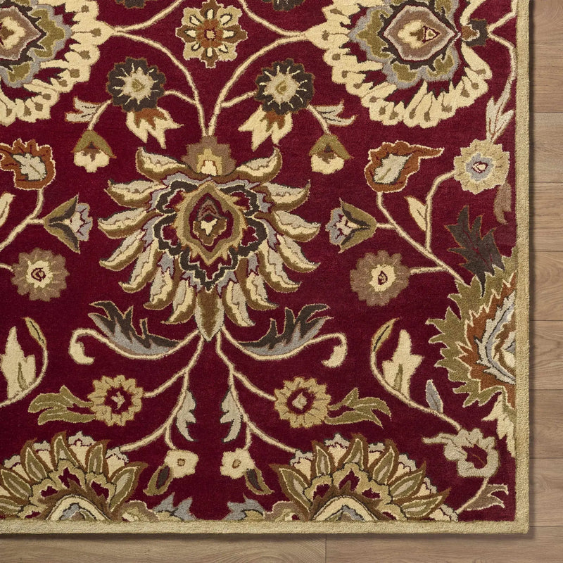 Conesus Red 1061 Hand Tufted Wool Rug by Boutique Rugs