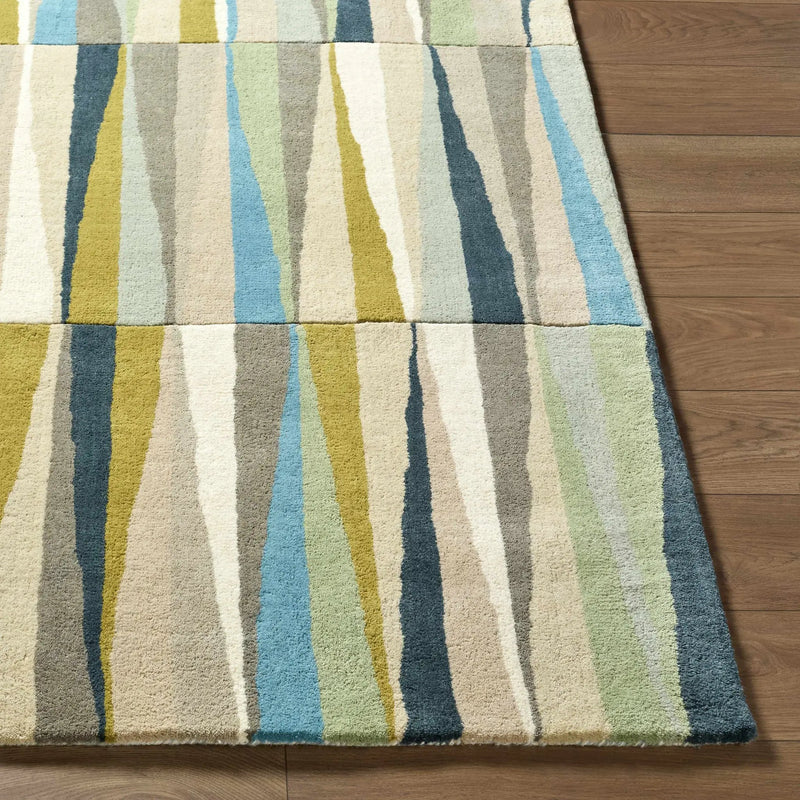 Mathiston Geometric Triangles Wool Rug by Boutique Rugs