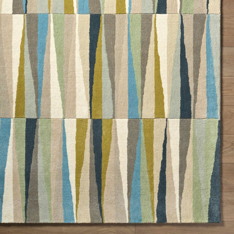 Mathiston Geometric Triangles Wool Rug by Boutique Rugs