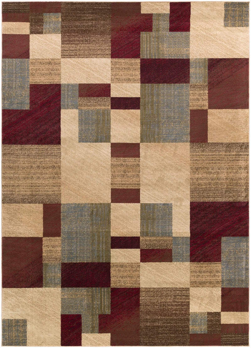 Maumee Brown Mosaic Performance Rug - Clearance by Boutique Rugs