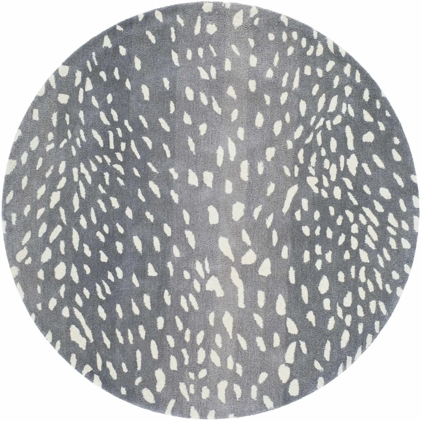 Athena Gray Giraffe Print Wool Rug by Boutique Rugs