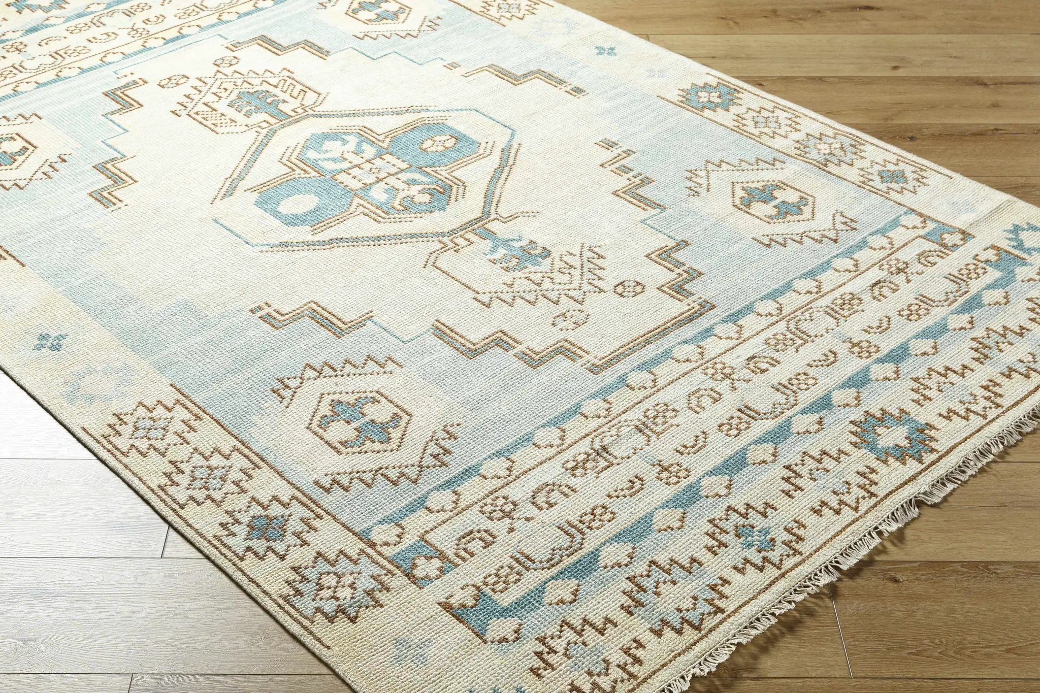 McColl Hand Knotted Wool Blend Rug - Clearance by Boutique Rugs