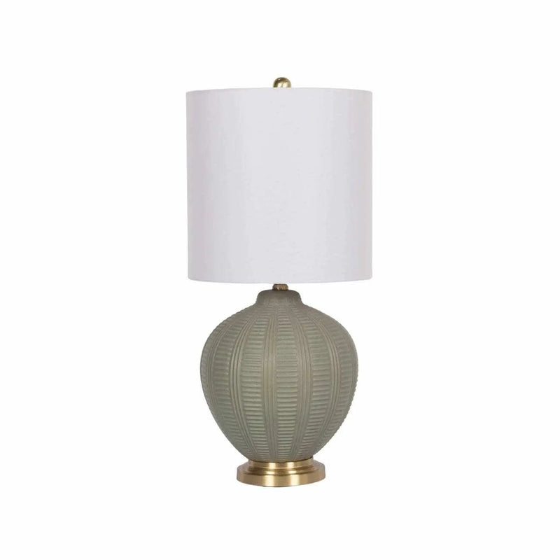 McMurray Green Textured Table Lamp - Clearance by Boutique Rugs