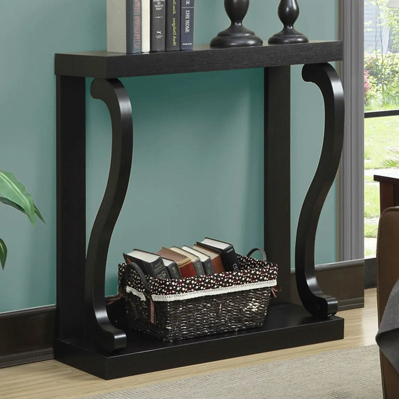 Modern Curved Legs Rich Espresso Console Table by HomePacific