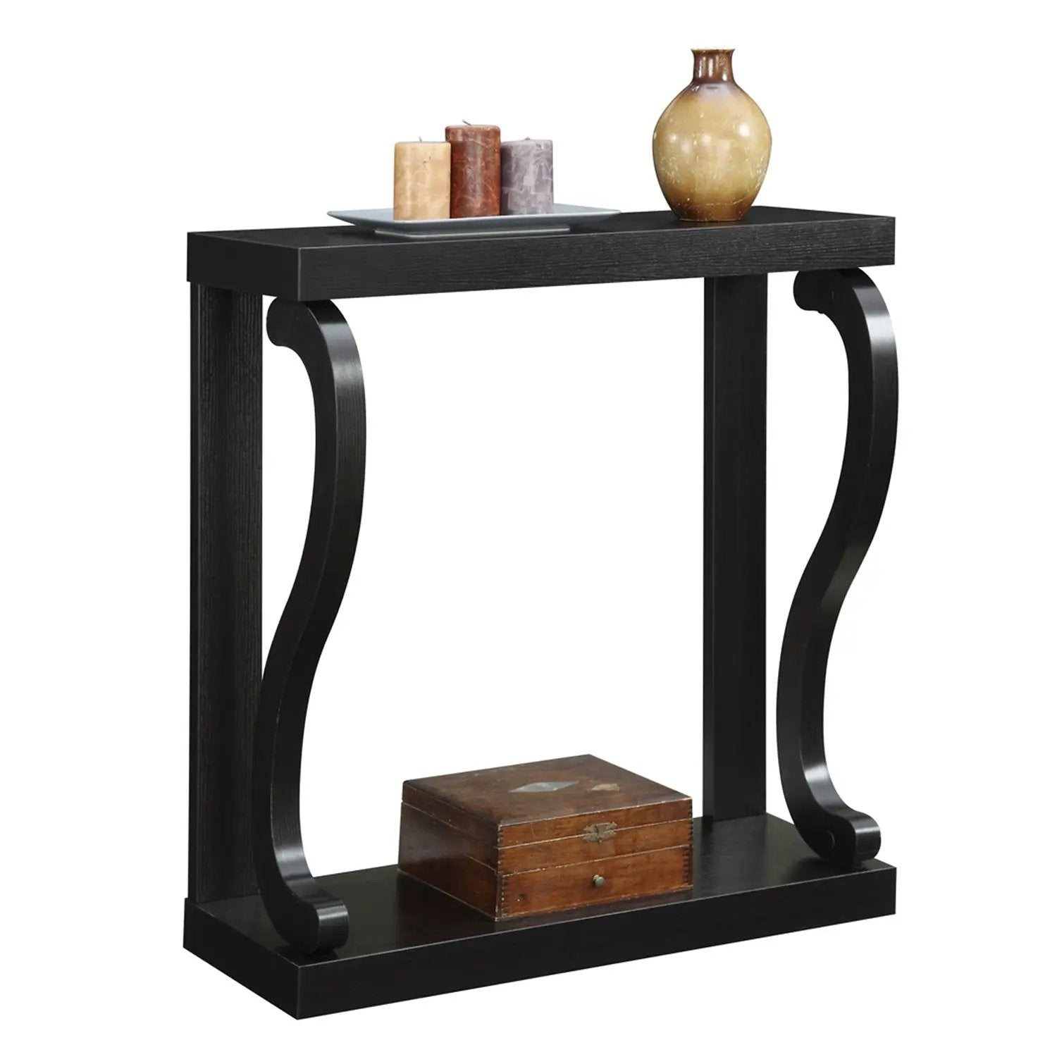 Modern Curved Legs Rich Espresso Console Table by HomePacific