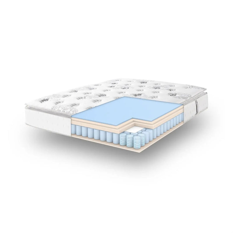 12 inch Medium Firm Pillow Top Hybrid Mattress In A Box - Full Size by HomePacific