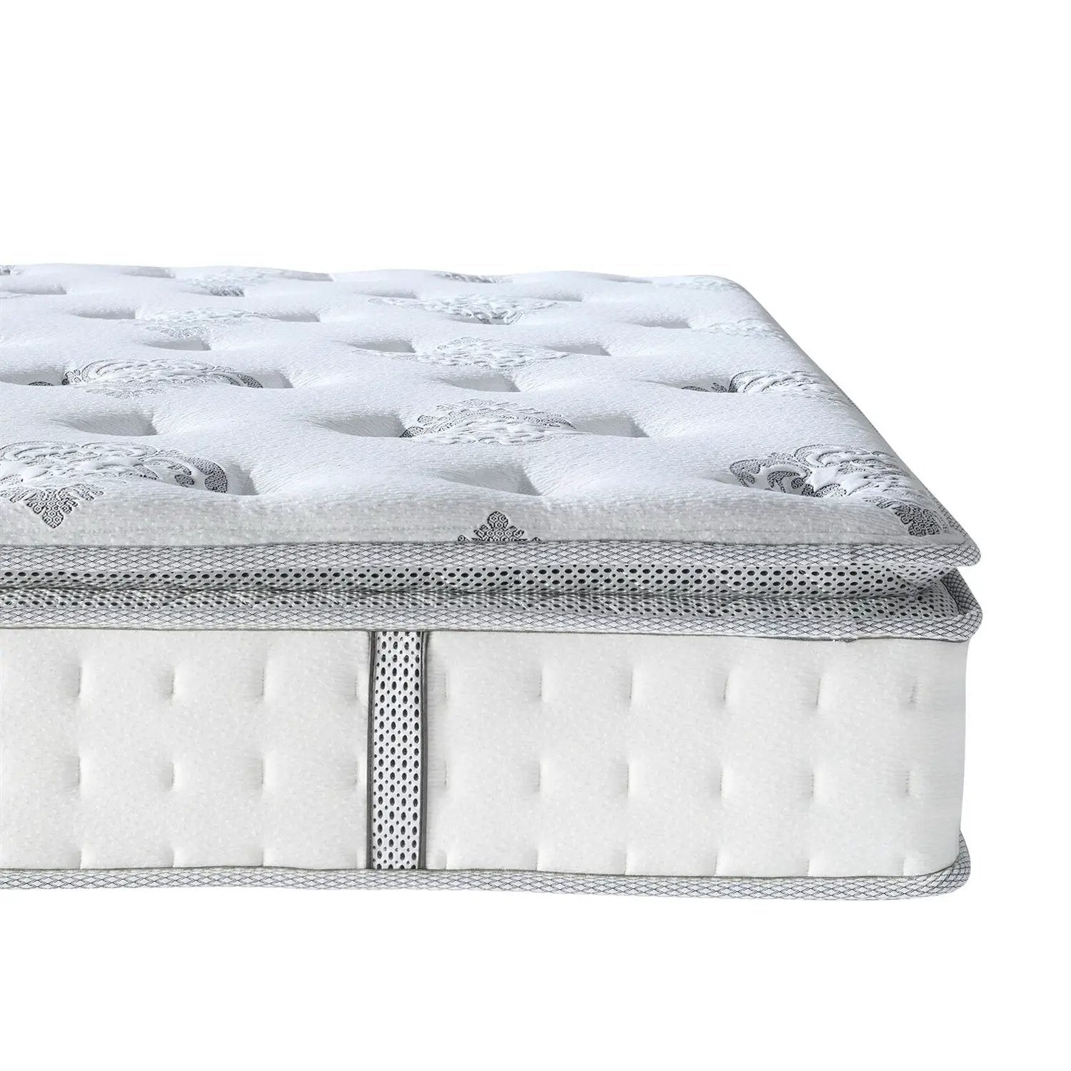 12 inch Medium Firm Pillow Top Hybrid Mattress In A Box - King Size by HomePacific