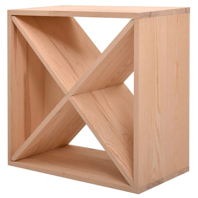 24 Bottle Solid Wood Stackable Modular Wine Rack by HomePacific