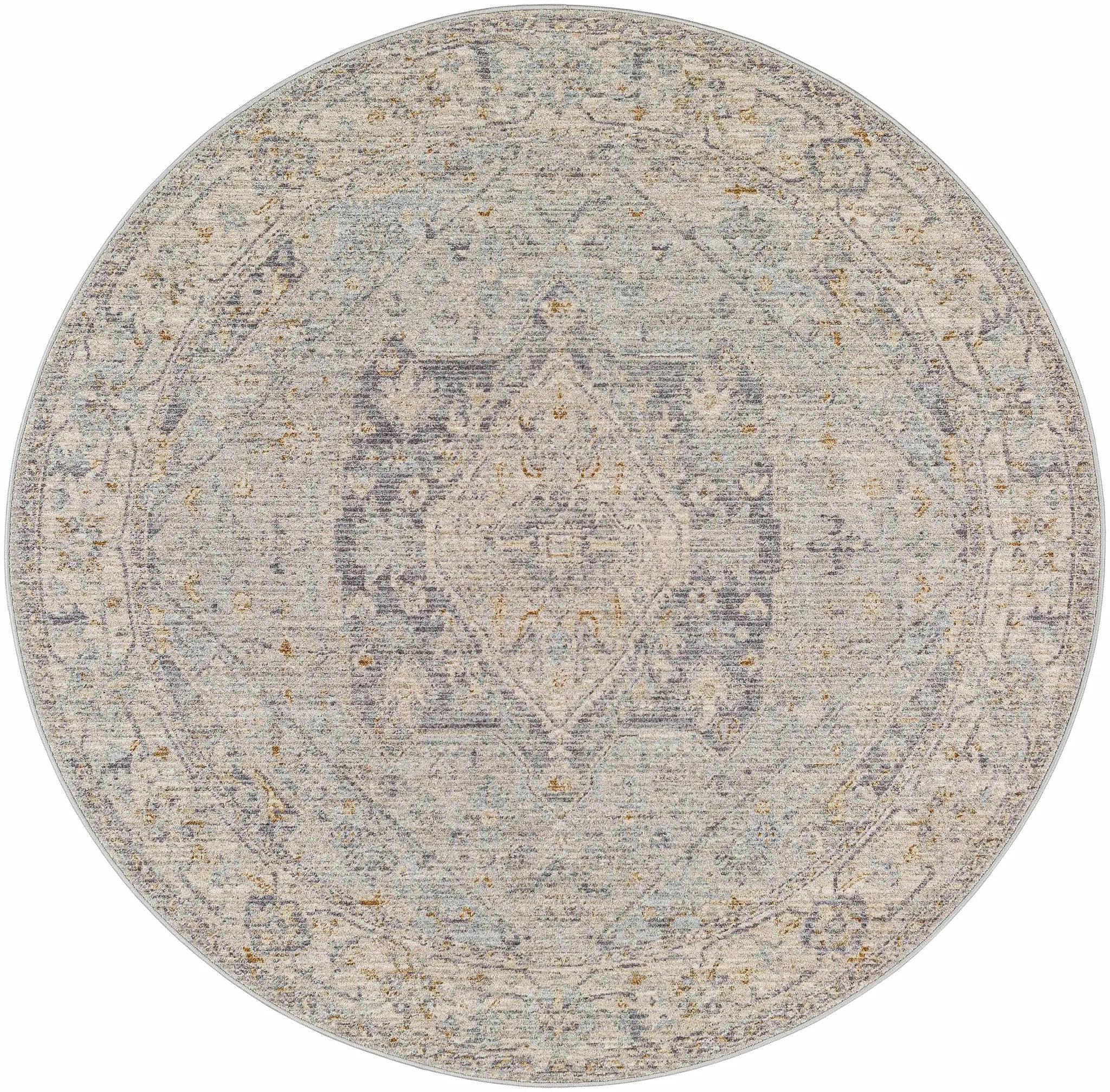 Merv Beige Neutral Thick Luxe Statement Rug by Boutique Rugs