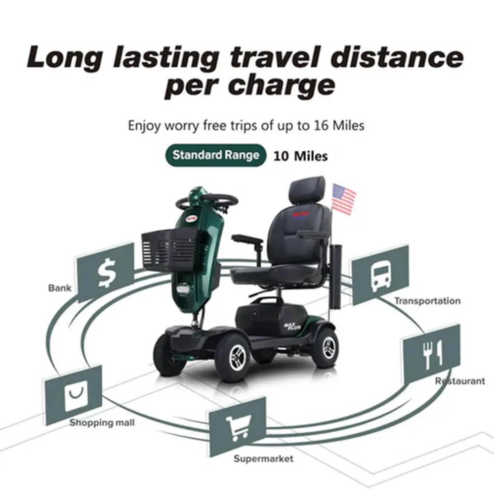 Metro Mobility Max Plus 24V/20AH Heavy Duty Electric Drive Mobility Scooter, 300LBS (SAK93164) by SAKSBY WHOLESALE