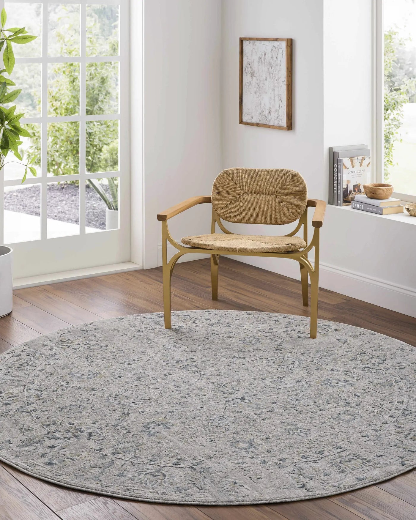 Melianna Gray Blue Thick Luxe Boutique Rug by Boutique Rugs