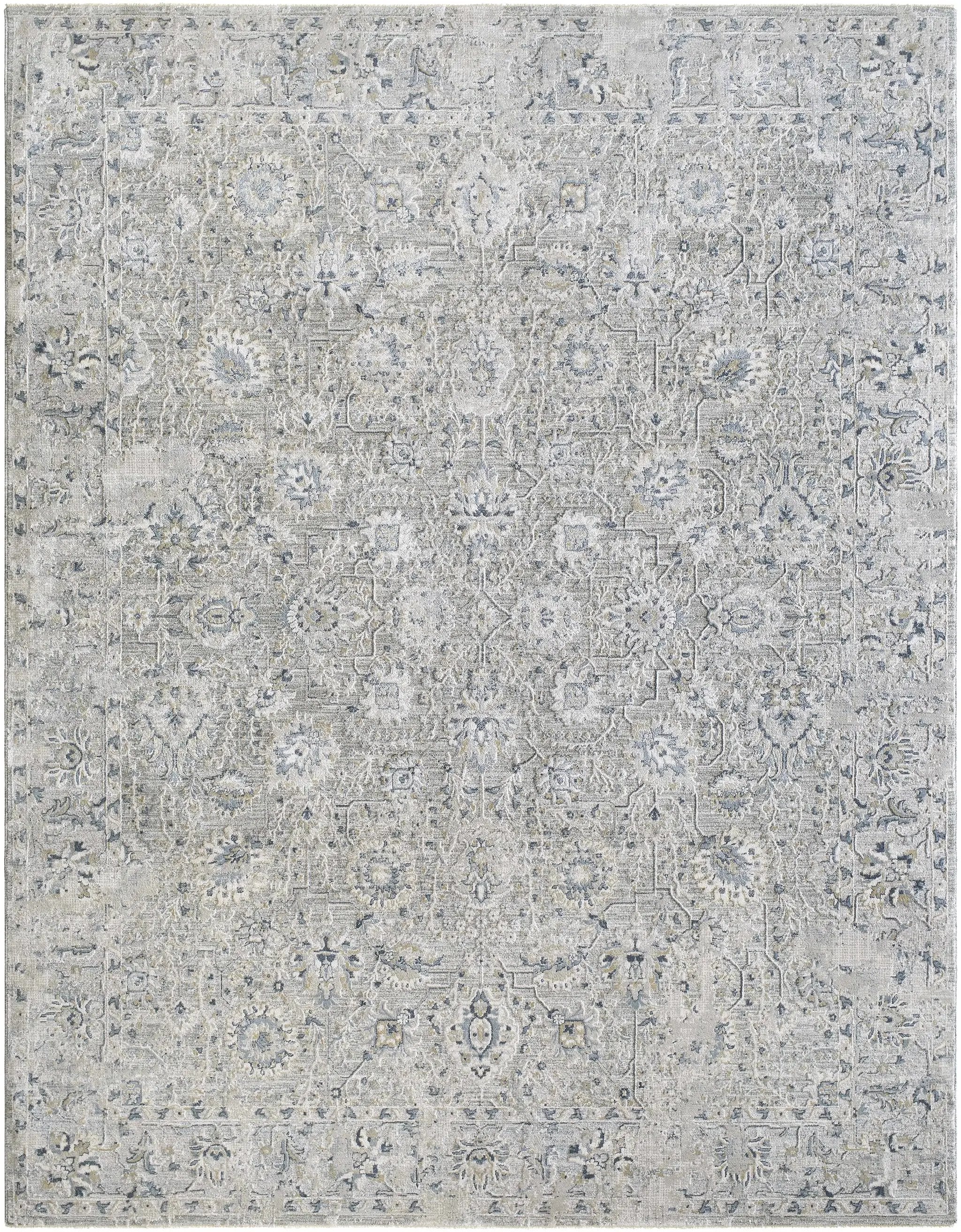 Melianna Gray Blue Thick Luxe Boutique Rug by Boutique Rugs