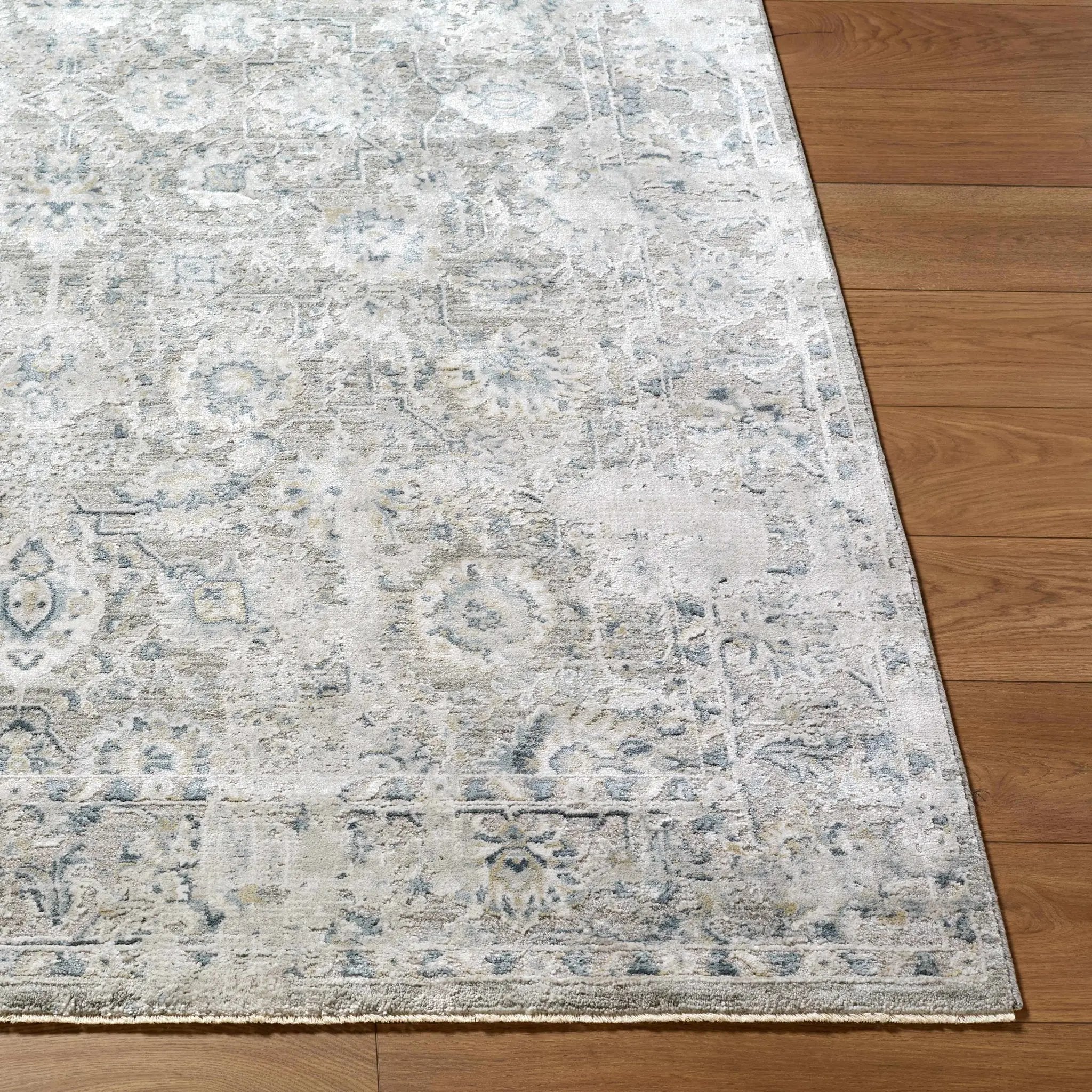 Melianna Gray Blue Thick Luxe Boutique Rug by Boutique Rugs
