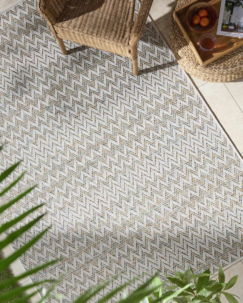 Alazne Ivory Outdoor Area Rug by Boutique Rugs