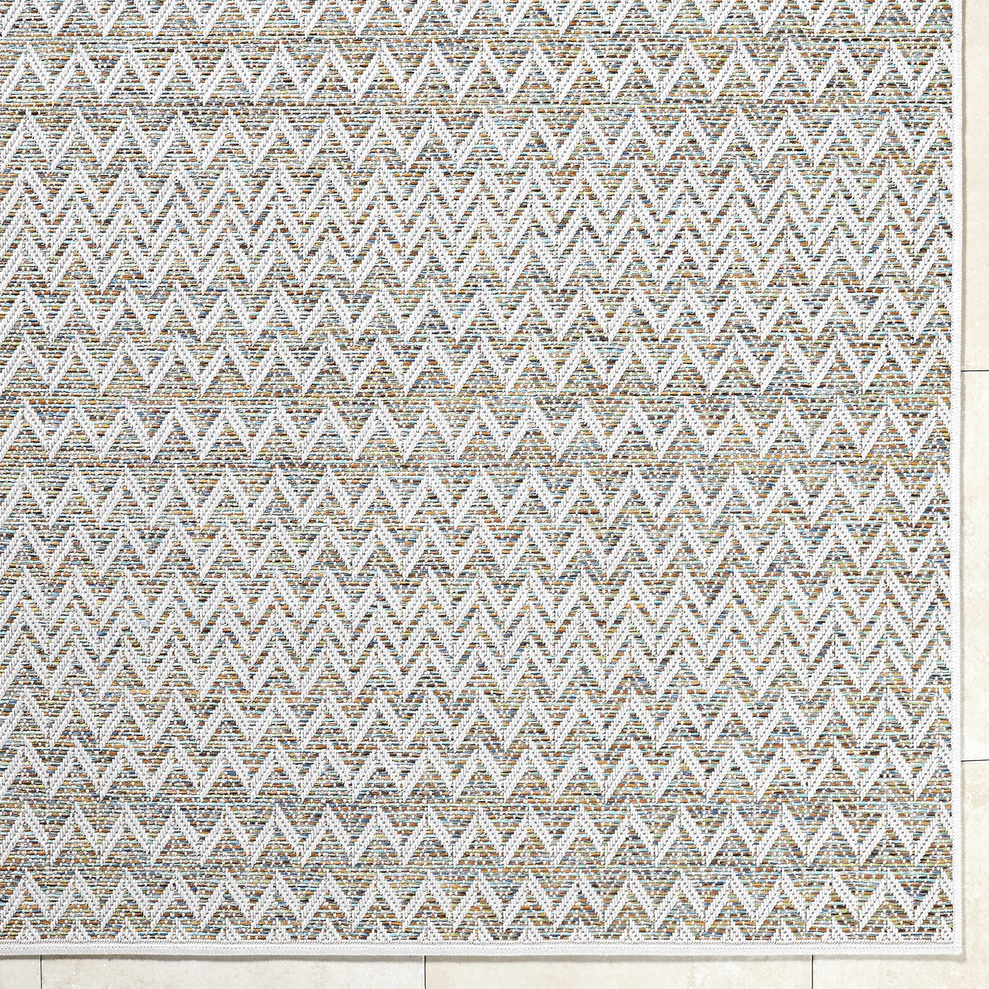 Alazne Ivory Outdoor Area Rug by Boutique Rugs