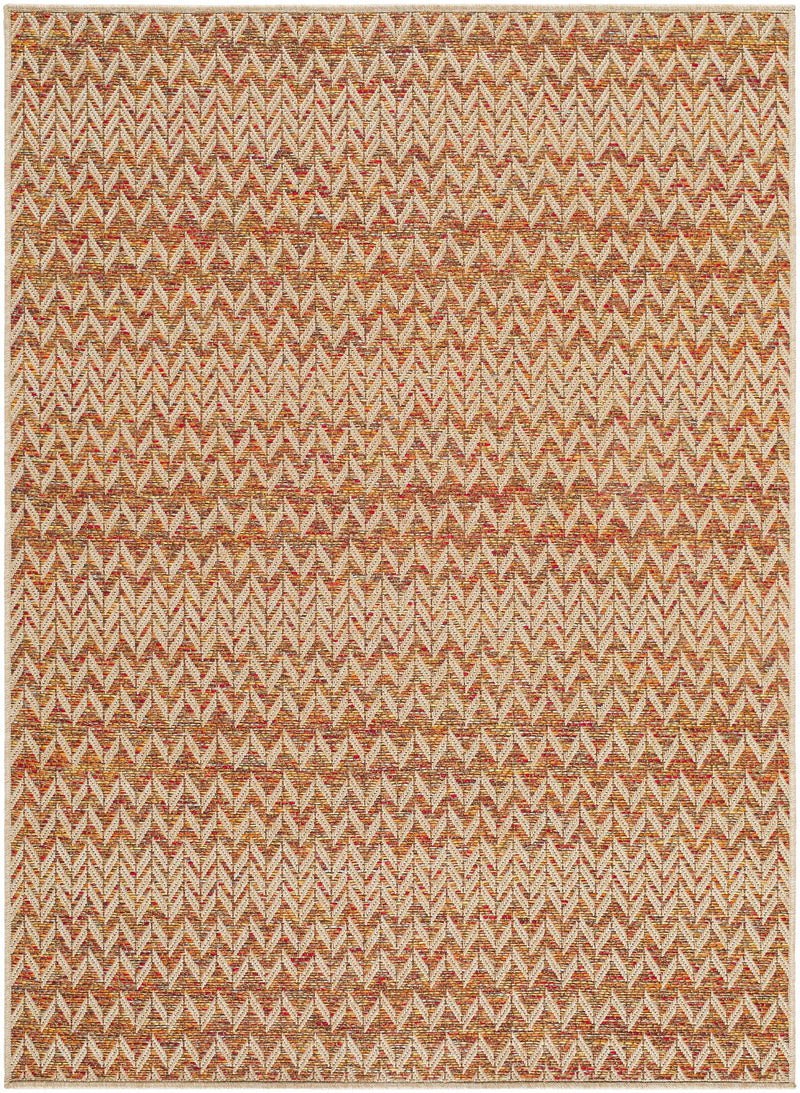 Alazne Burnt Orange Outdoor Area Rug by Boutique Rugs