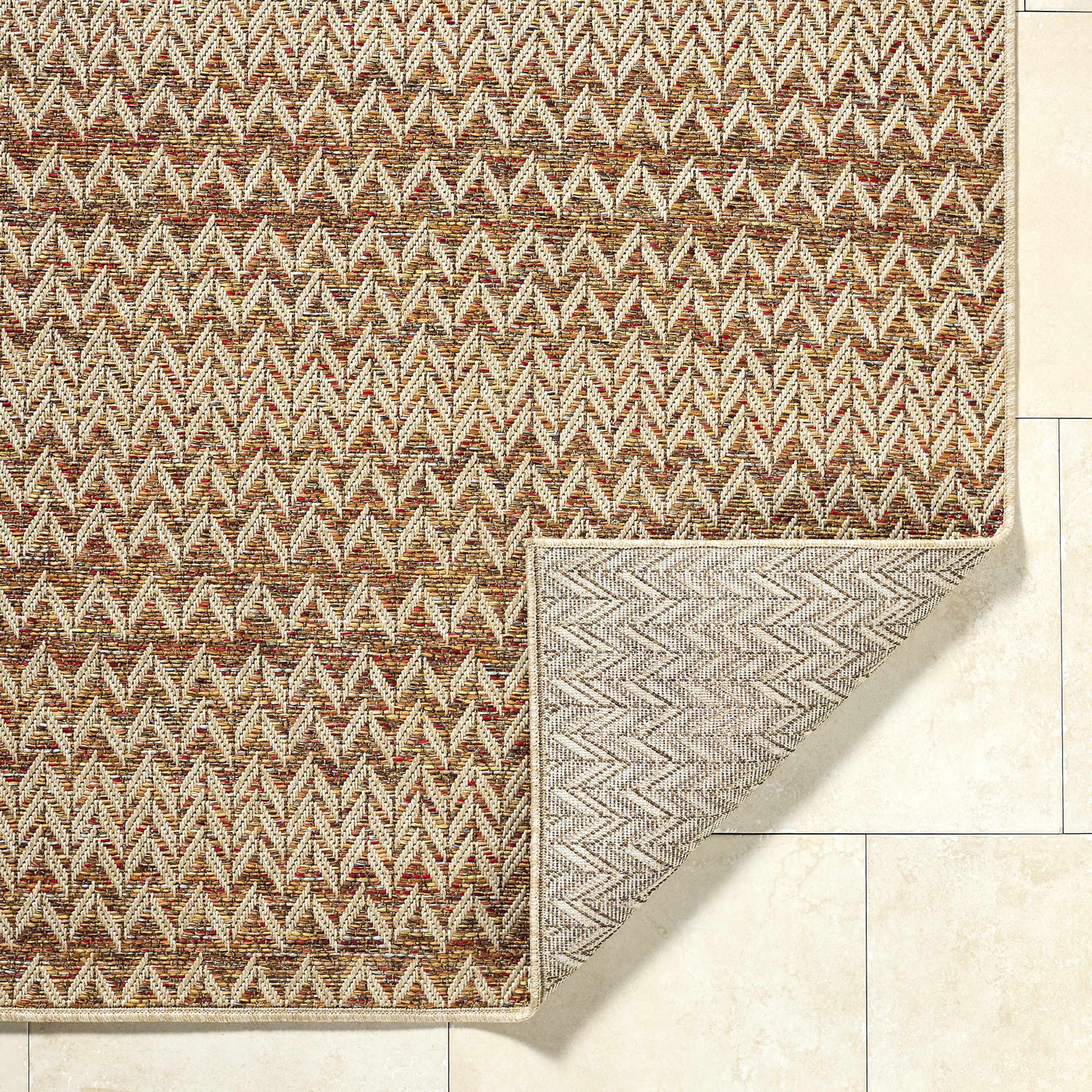 Alazne Burnt Orange Outdoor Area Rug by Boutique Rugs