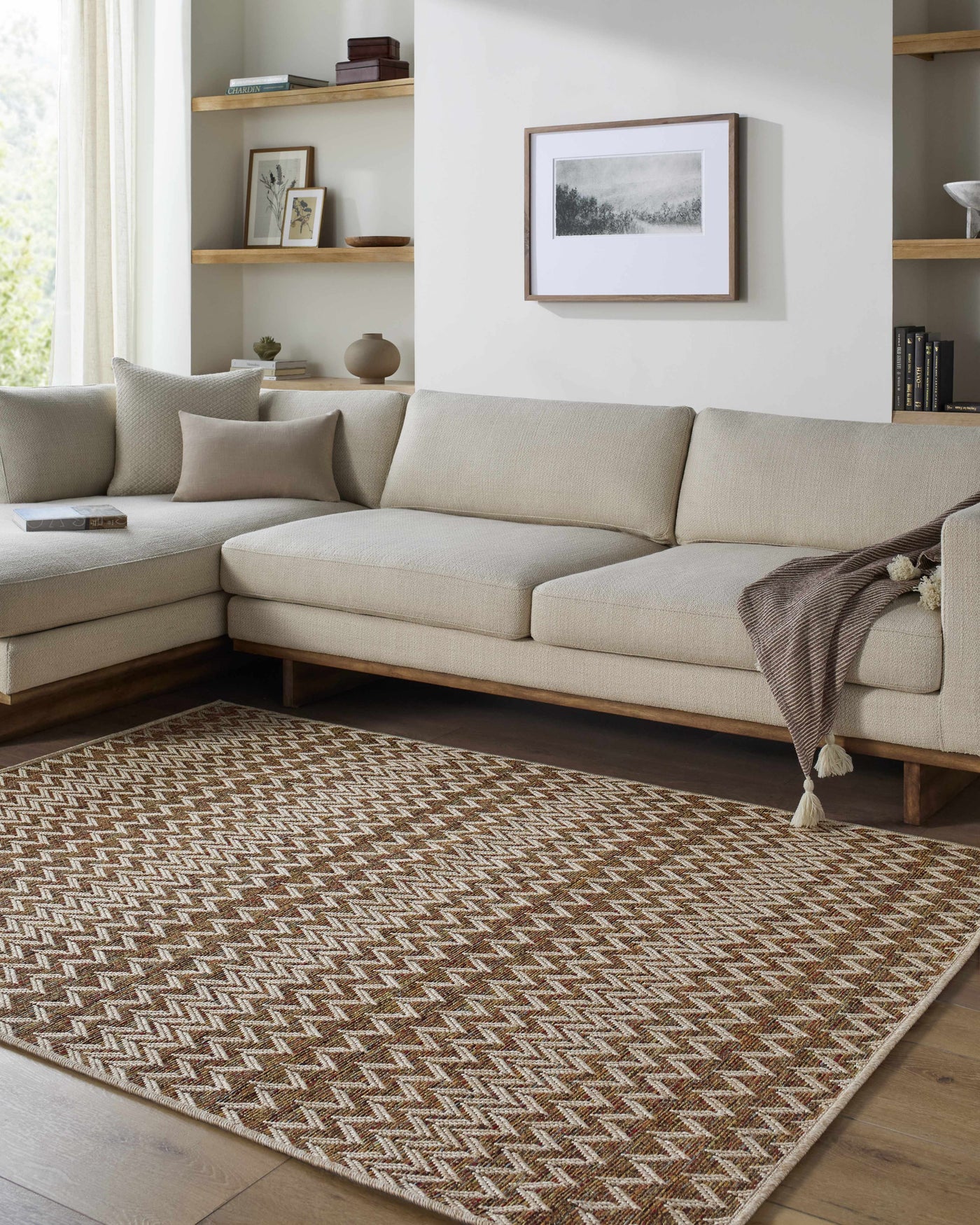 Alazne Burnt Orange Outdoor Area Rug by Boutique Rugs