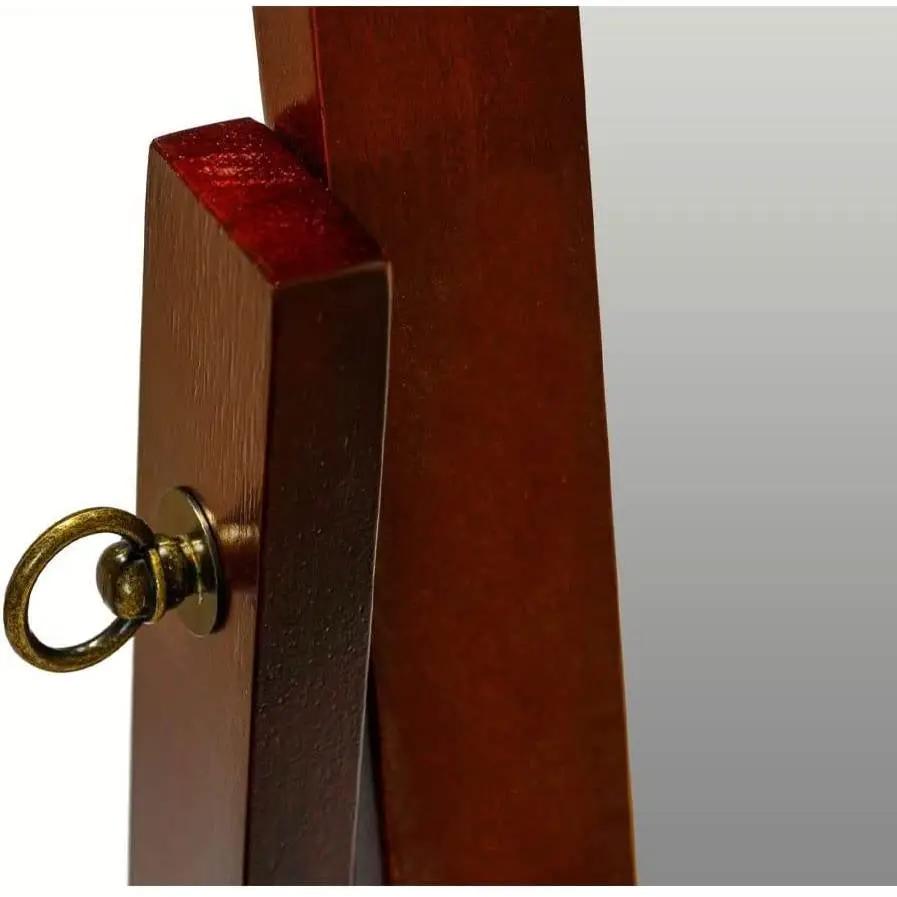 Modern Full Length Freestanding Bedroom Floor Cheval Mirror in Cherry by HomePacific