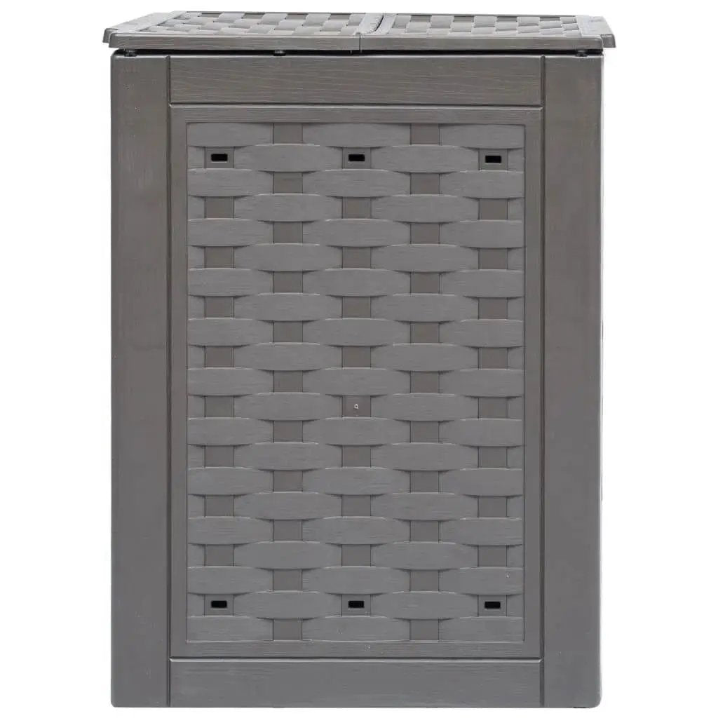 Set of 2 - Outdoor Garden 158 Gallon Compost Bin Set in Brown Plastic Rattan by HomePacific