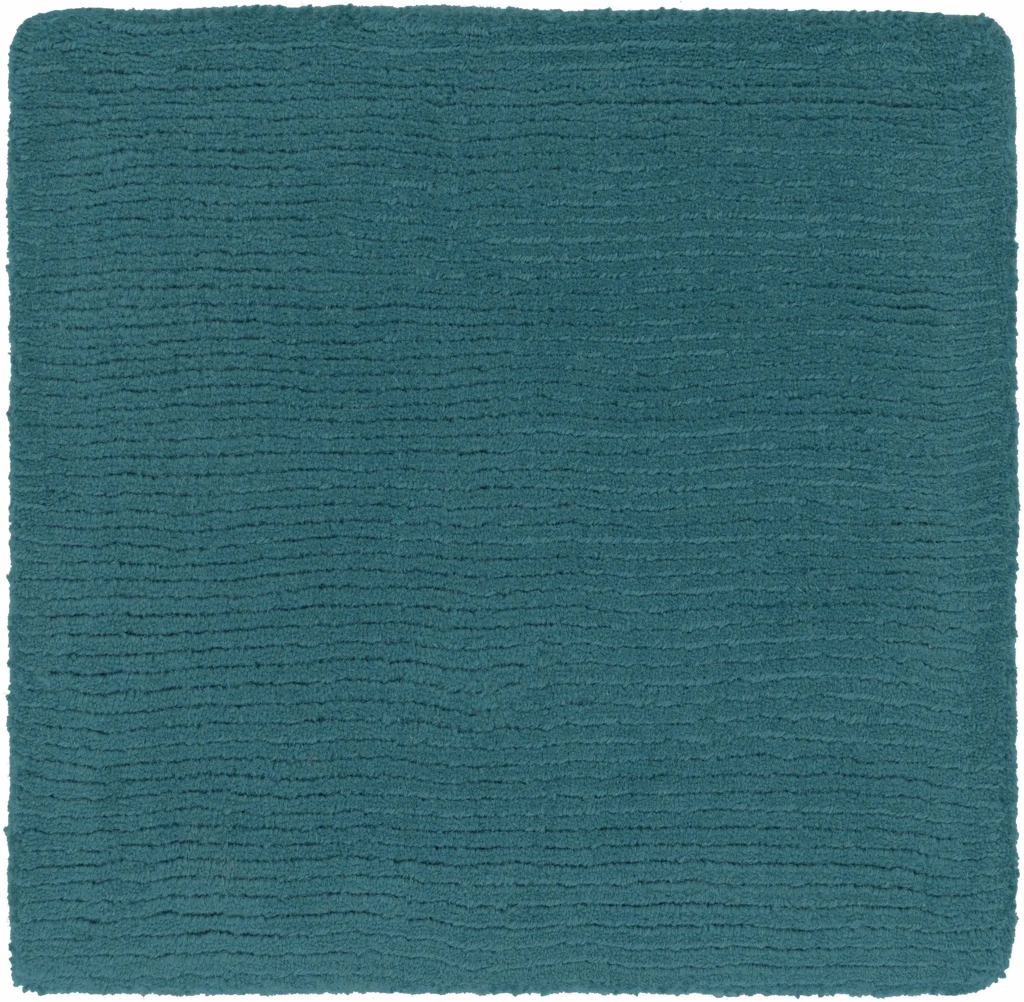 Brockton Solid Teal Wool Rug by Boutique Rugs