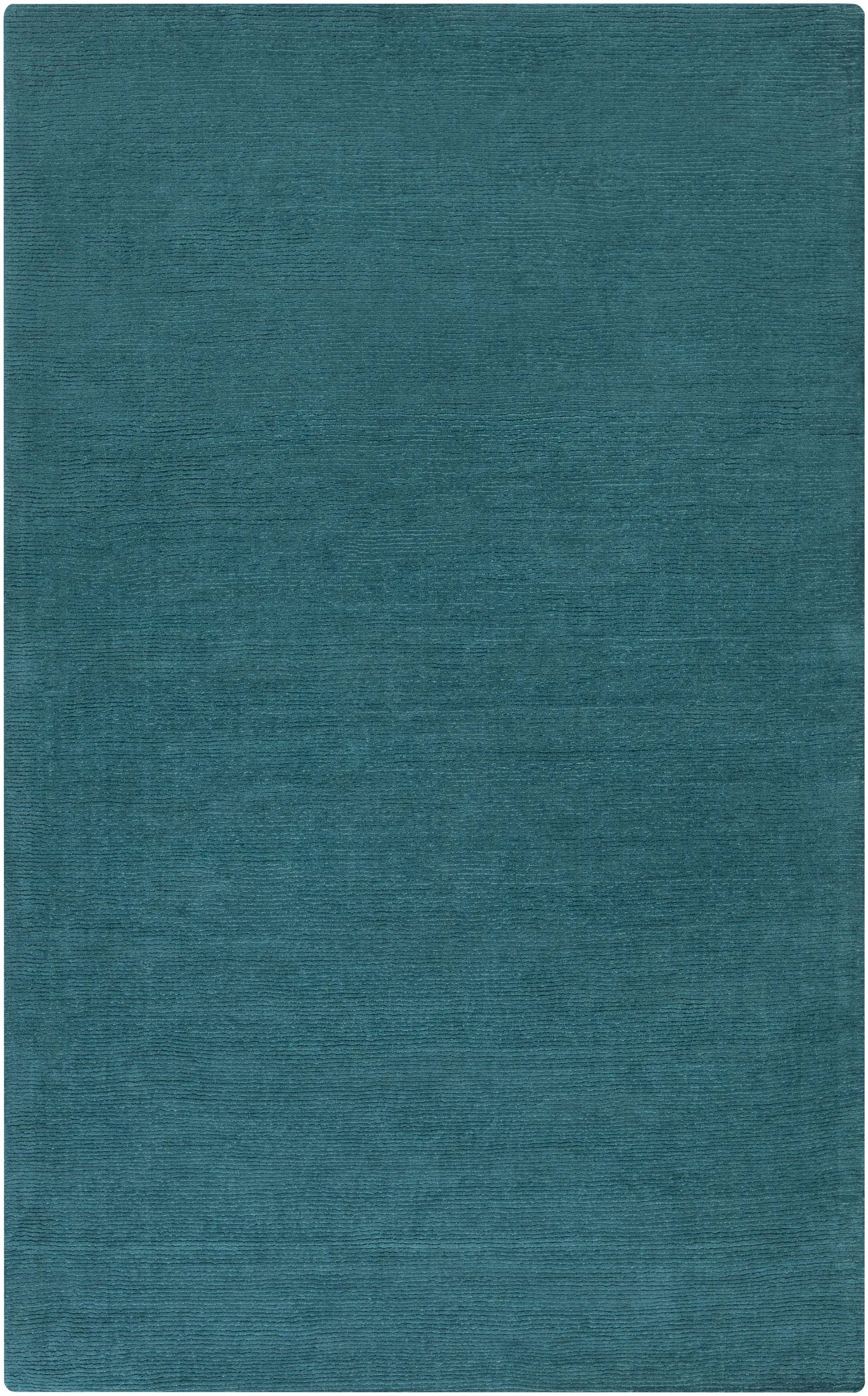 Brockton Solid Teal Wool Rug by Boutique Rugs
