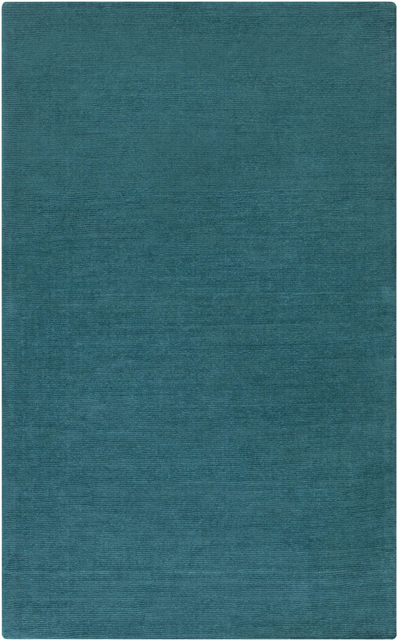 Brockton Solid Teal Wool Rug by Boutique Rugs
