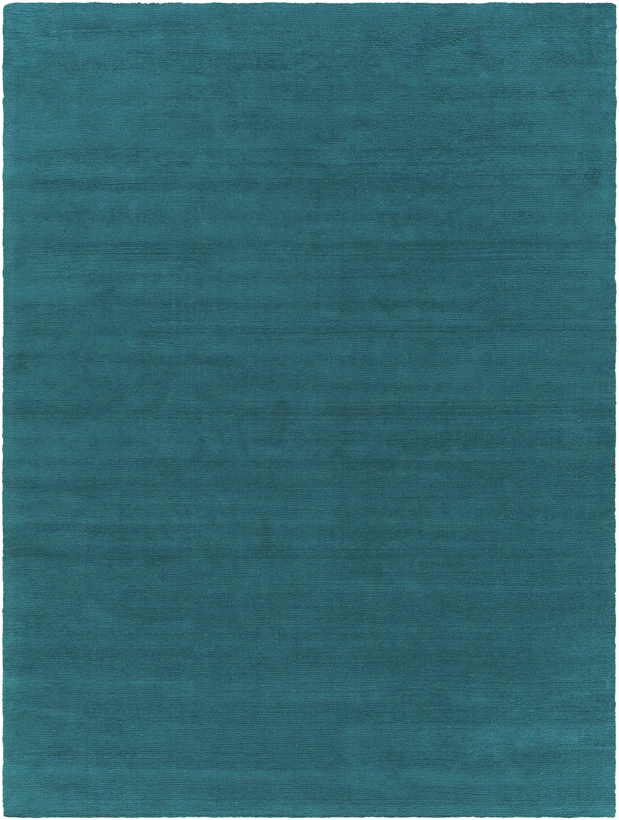Brockton Solid Teal Wool Rug by Boutique Rugs