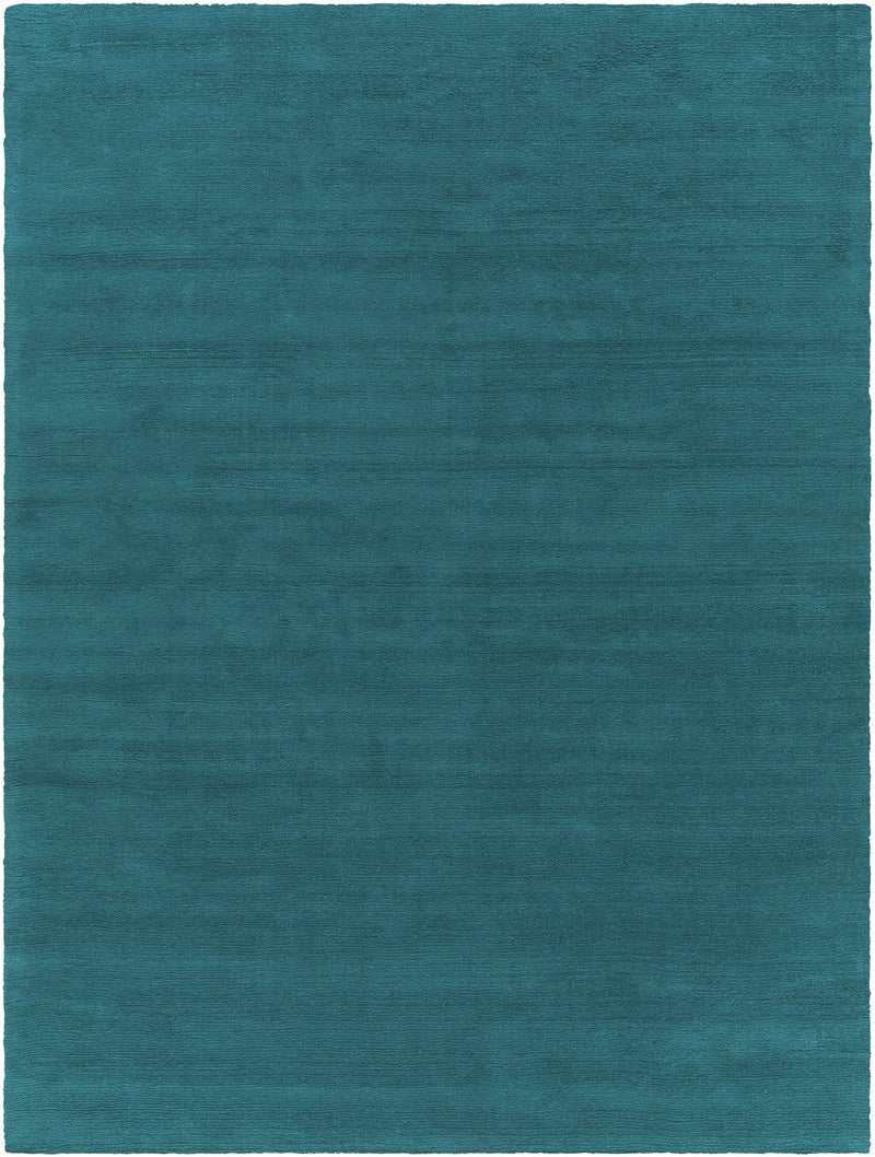 Brockton Solid Teal Wool Rug by Boutique Rugs