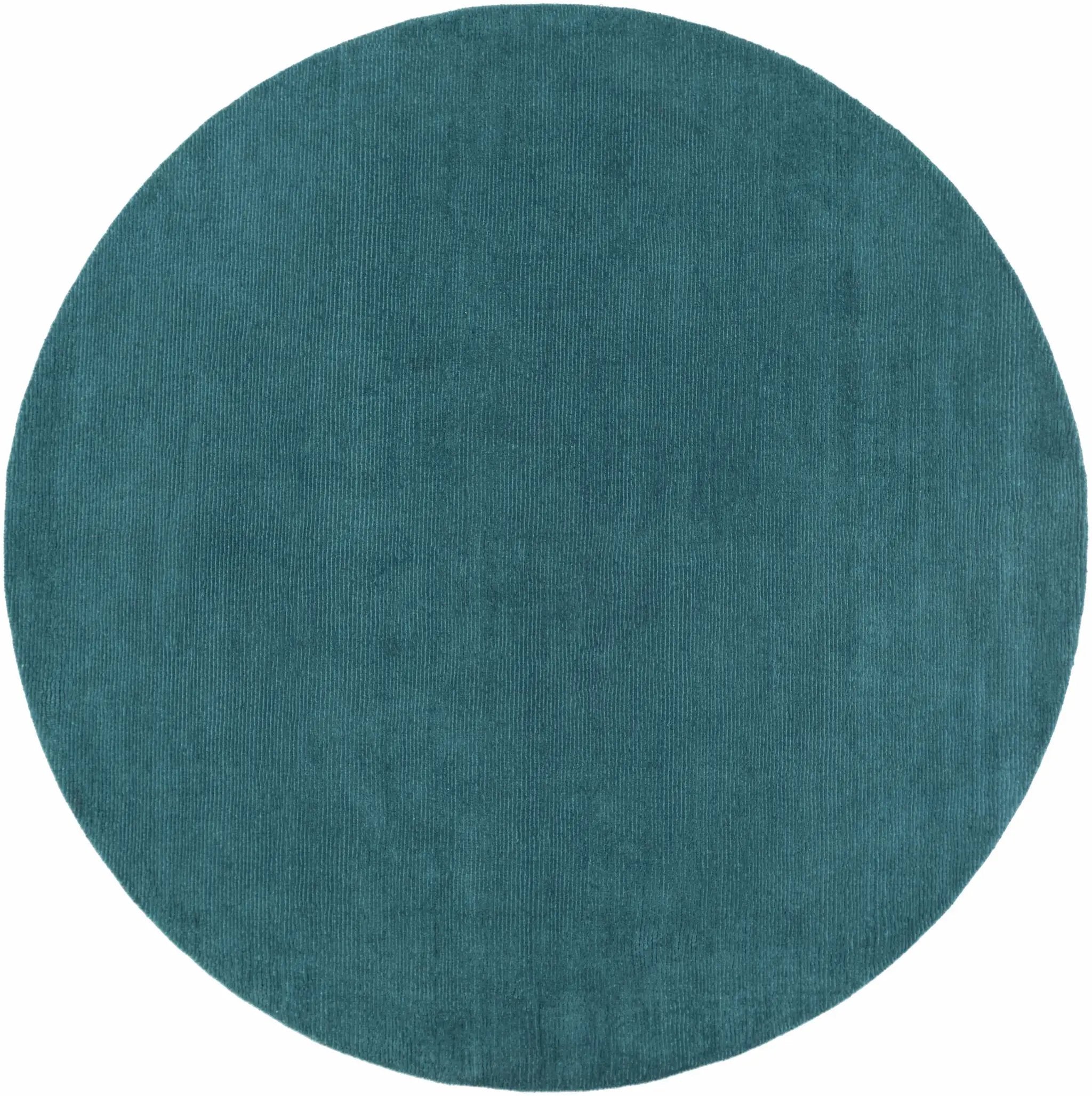 Brockton Solid Teal Wool Rug by Boutique Rugs