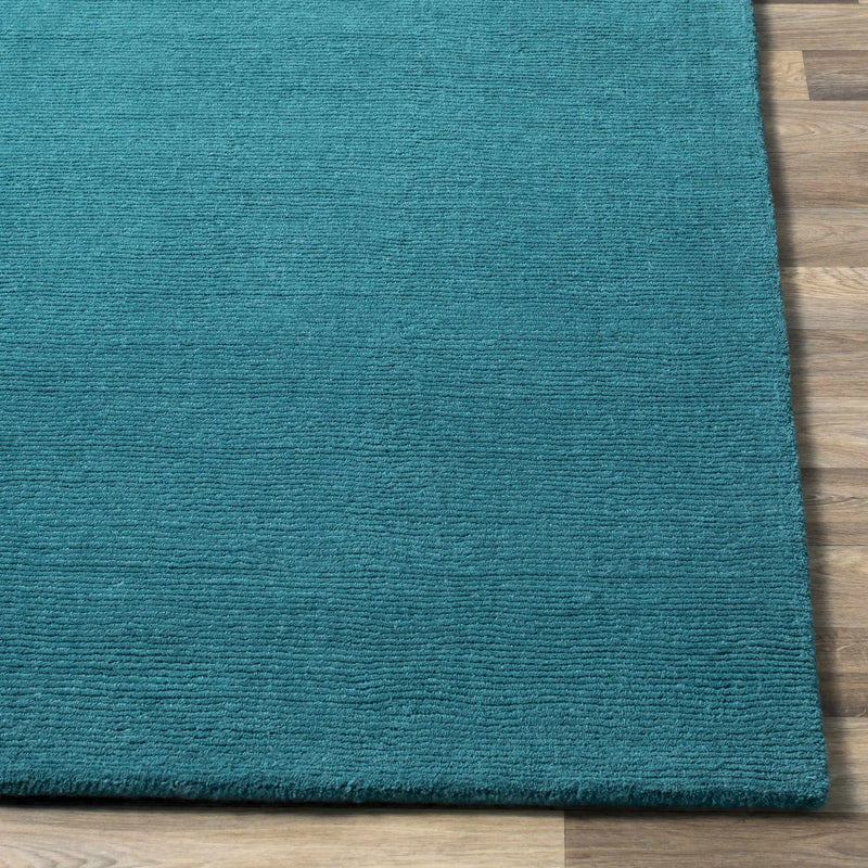 Brockton Solid Teal Wool Rug by Boutique Rugs
