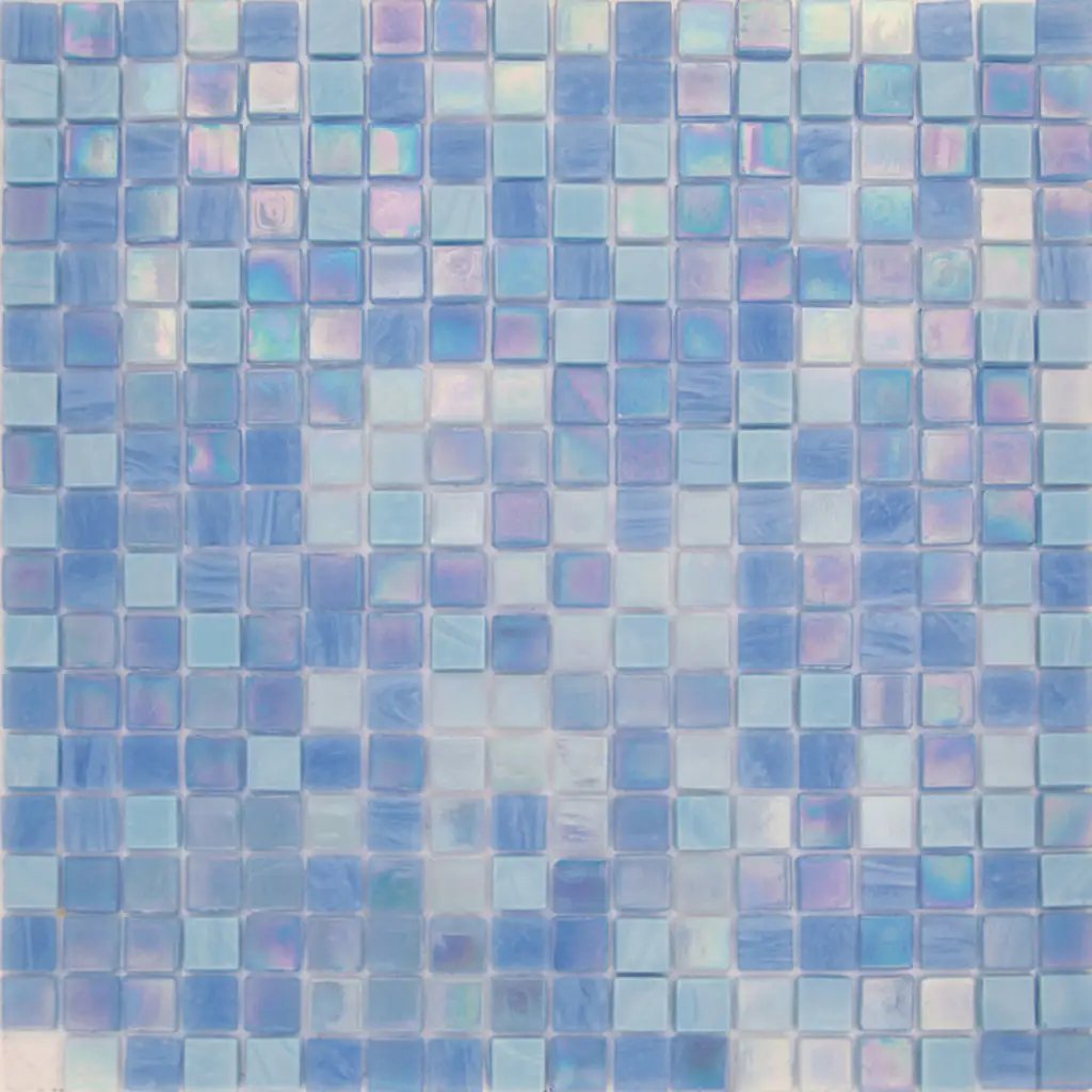 Sky Blue 12x12 Uniform Square Glossy Glass Mosaic Tile (20 pack, 18.69 sq ft/case) by Apollo Tile