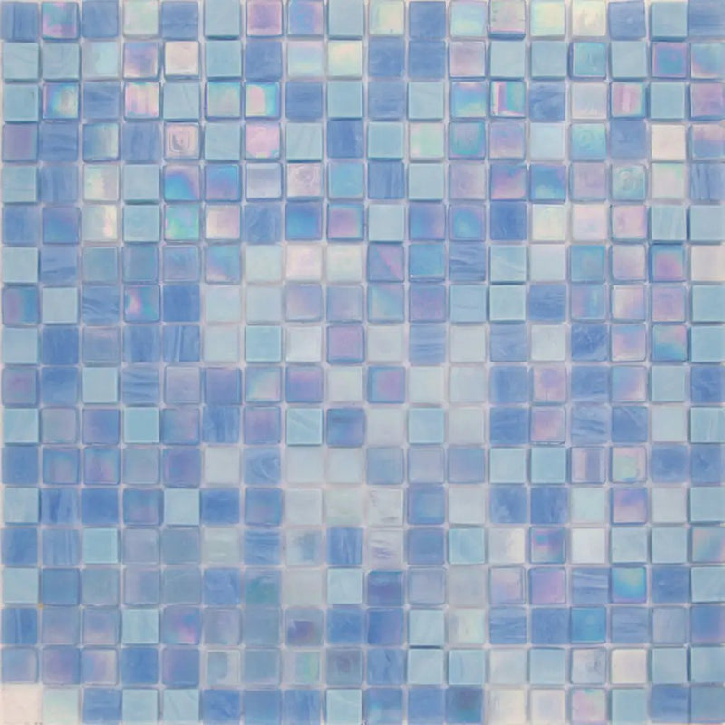 Sky Blue 12x12 Uniform Square Glossy Glass Mosaic Tile (20 pack, 18.69 sq ft/case) by Apollo Tile