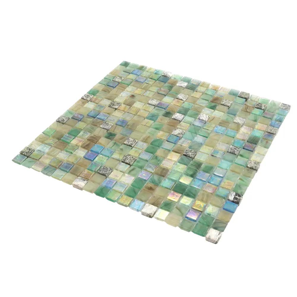 Emerald Green 12x12 Glossy Uniform Square Glass Mosaic Tile (10 pack, 9.3 sq ft/case) by Apollo Tile