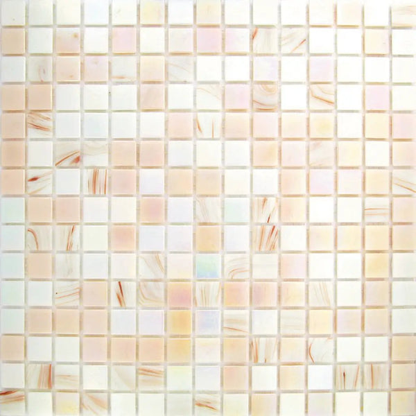 Tuscan Beige 12x12 Glossy Uniform Square Glass Mosaic Tile (20 pack, 20 sq ft/case)