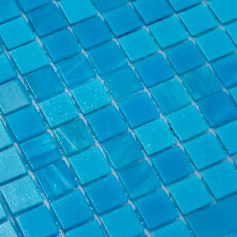 Arctic Blue 12x12 Uniform Square Glossy Glass Mosaic Tile (20 pack, 20 sq ft/case) by Apollo Tile