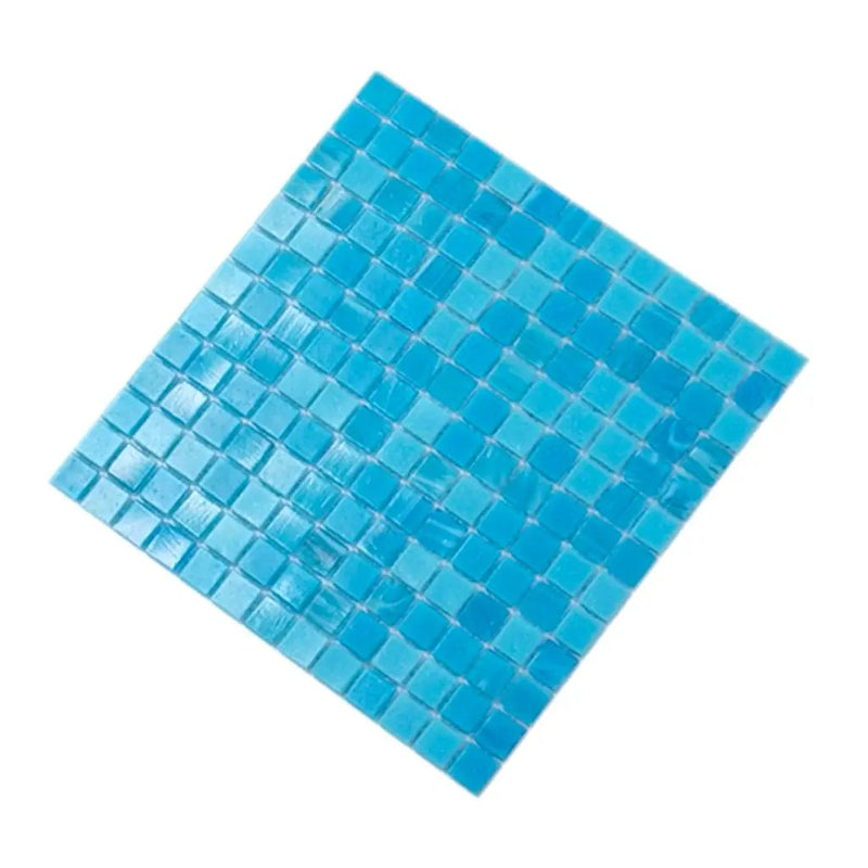 Arctic Blue 12x12 Uniform Square Glossy Glass Mosaic Tile (20 pack, 20 sq ft/case) by Apollo Tile