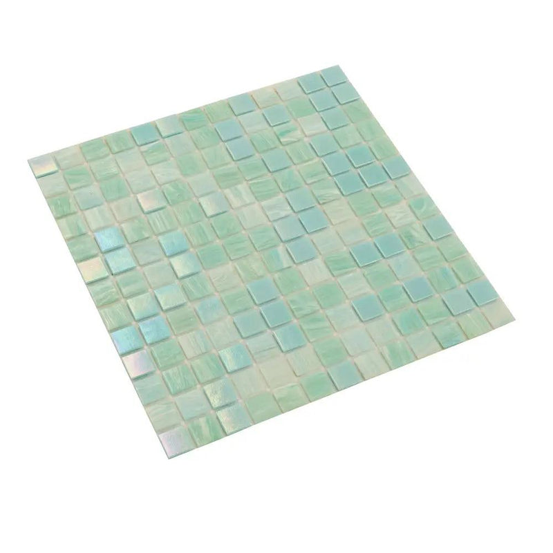Baby Blue 12x12 Uniform Square Glossy Glass Mosaic Tile (20 pack, 20 sq ft/case) by Apollo Tile