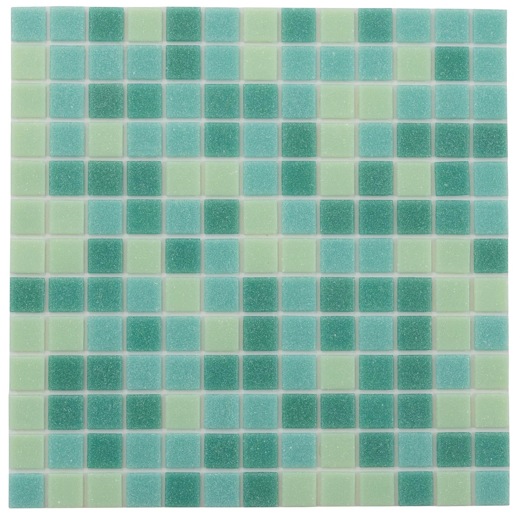 Dynasty Green 12x12 Glossy Uniform Square Glass Mosaic Tile (20 pack, 20 sq ft/case) by Apollo Tile
