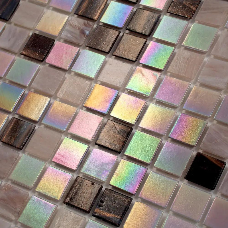 Crepe Pink 12x12 Glossy Uniform Square Glass Mosaic Tile (20 pack, 20 sq ft/case) by Apollo Tile