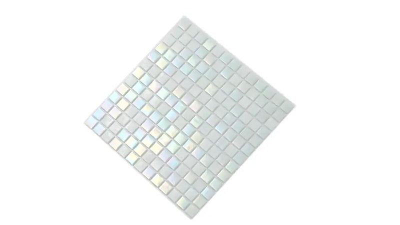 Cotton White 12x12 Glossy Square Glass Mosaic Tile (20 pack, 20 sq ft/case) by Apollo Tile