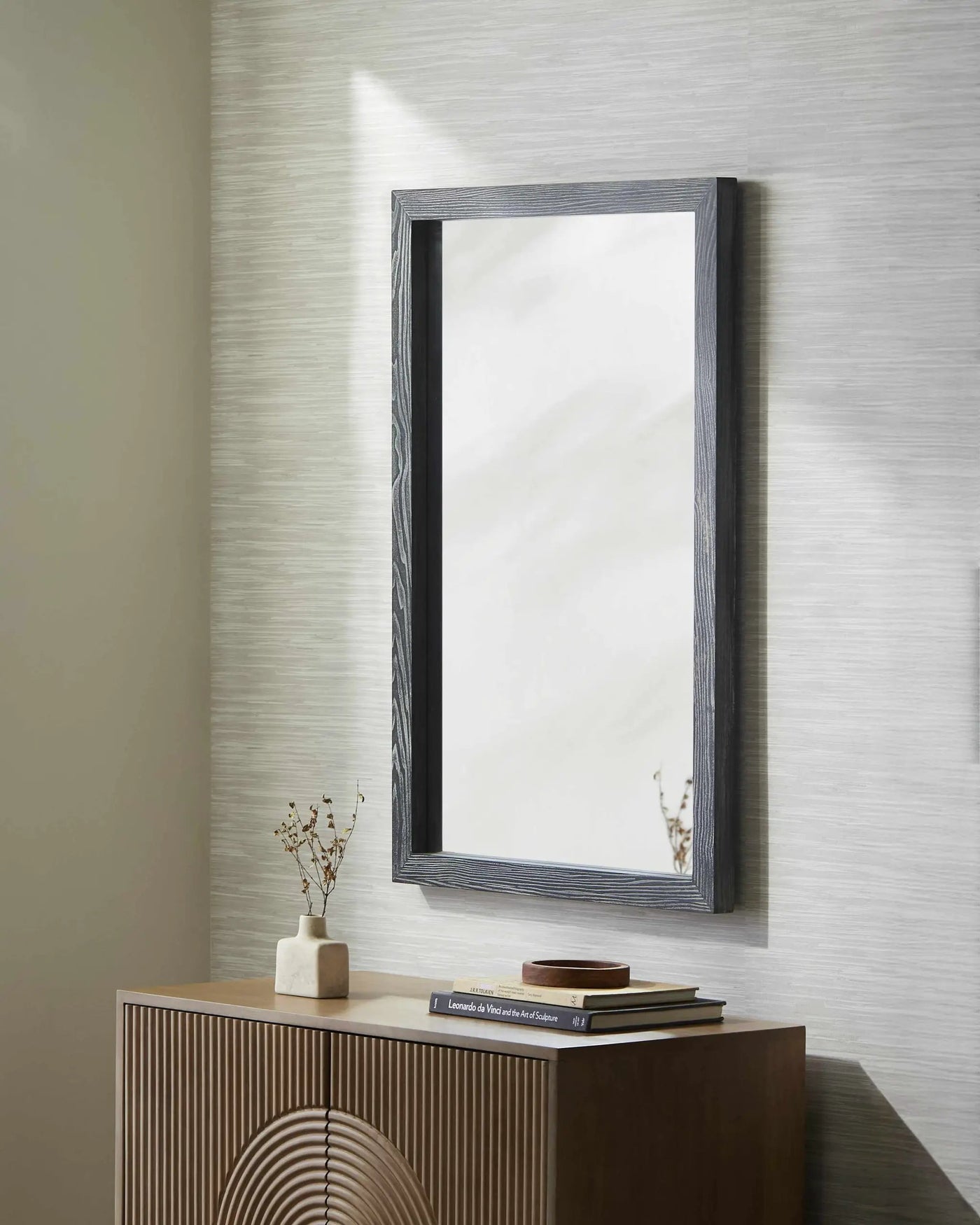 Matagalpa Black Accent Mirror by Boutique Rugs