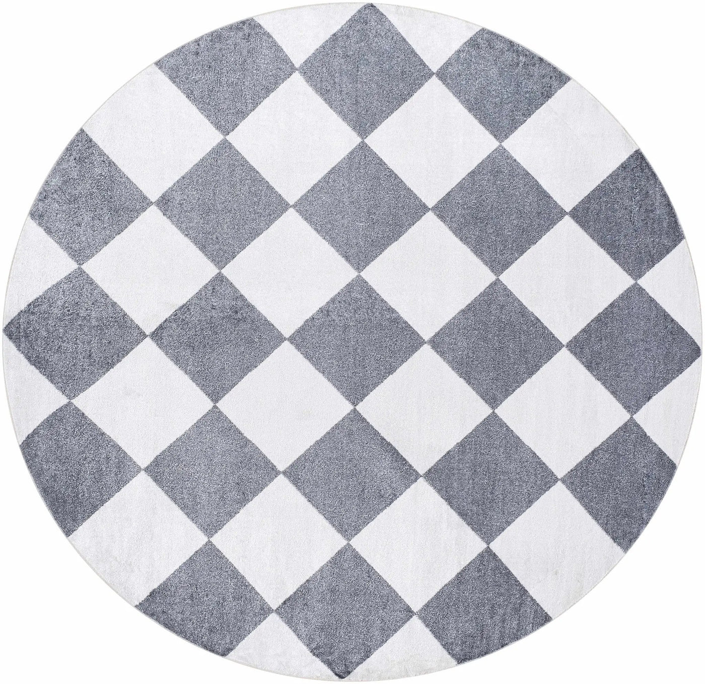 Ulric Navy Blue Diamond Washable Area Rug by Boutique Rugs