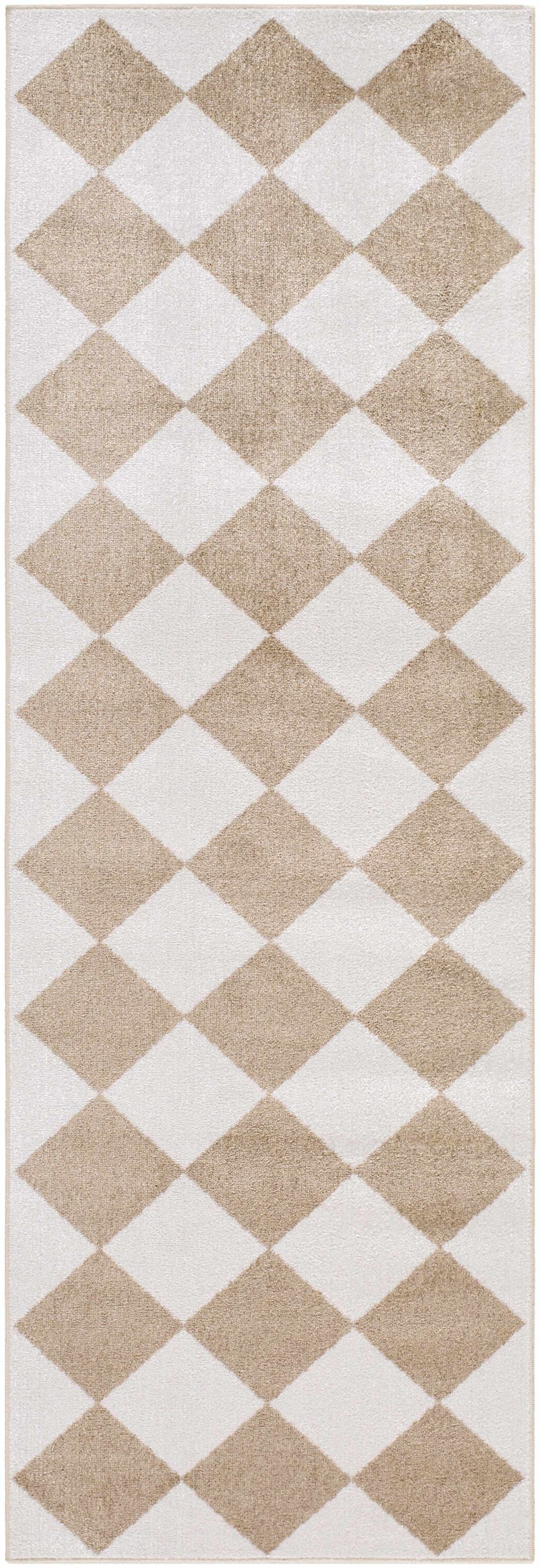 Ulric Brown Diamond Washable Area Rug by Boutique Rugs