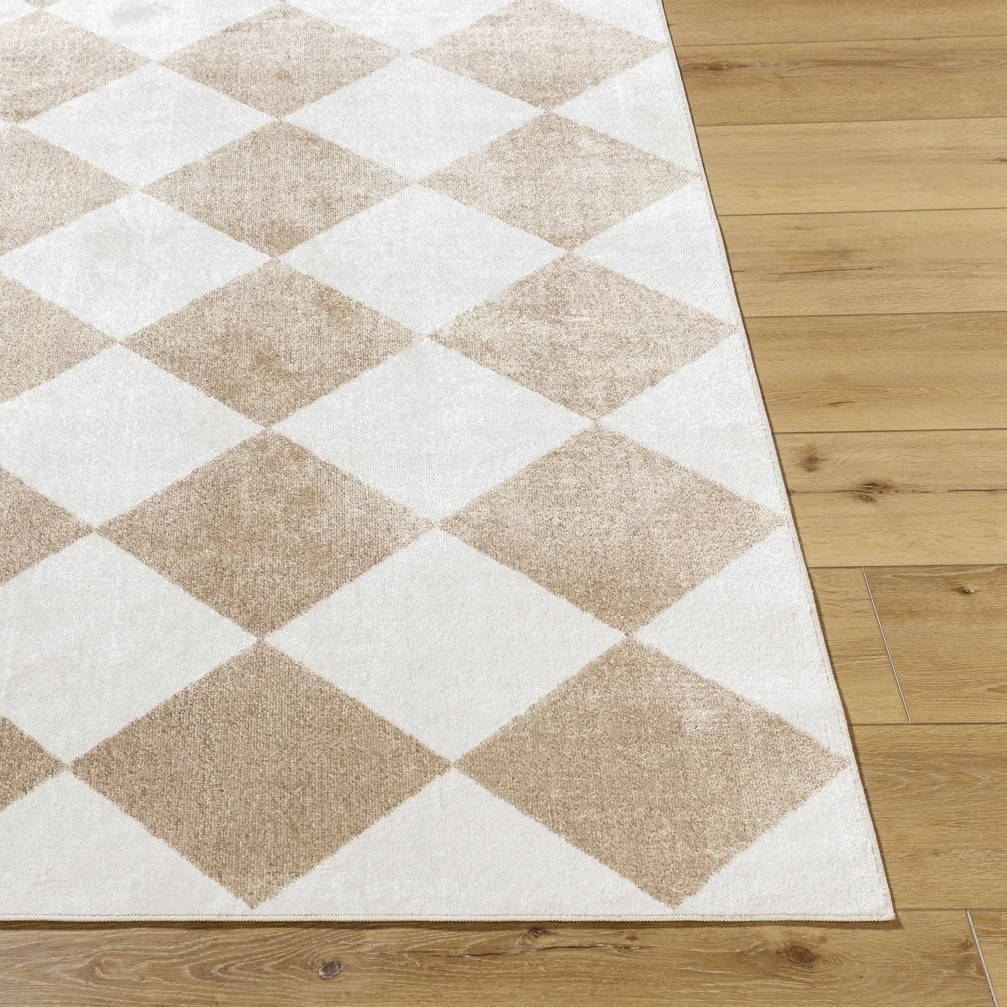 Ulric Brown Diamond Washable Area Rug by Boutique Rugs