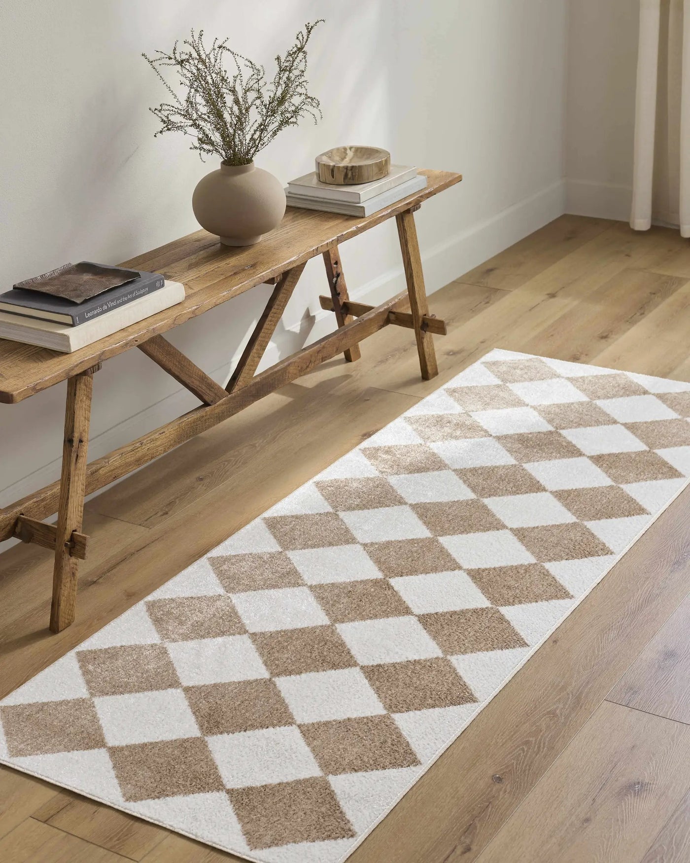 Ulric Brown Diamond Washable Area Rug by Boutique Rugs